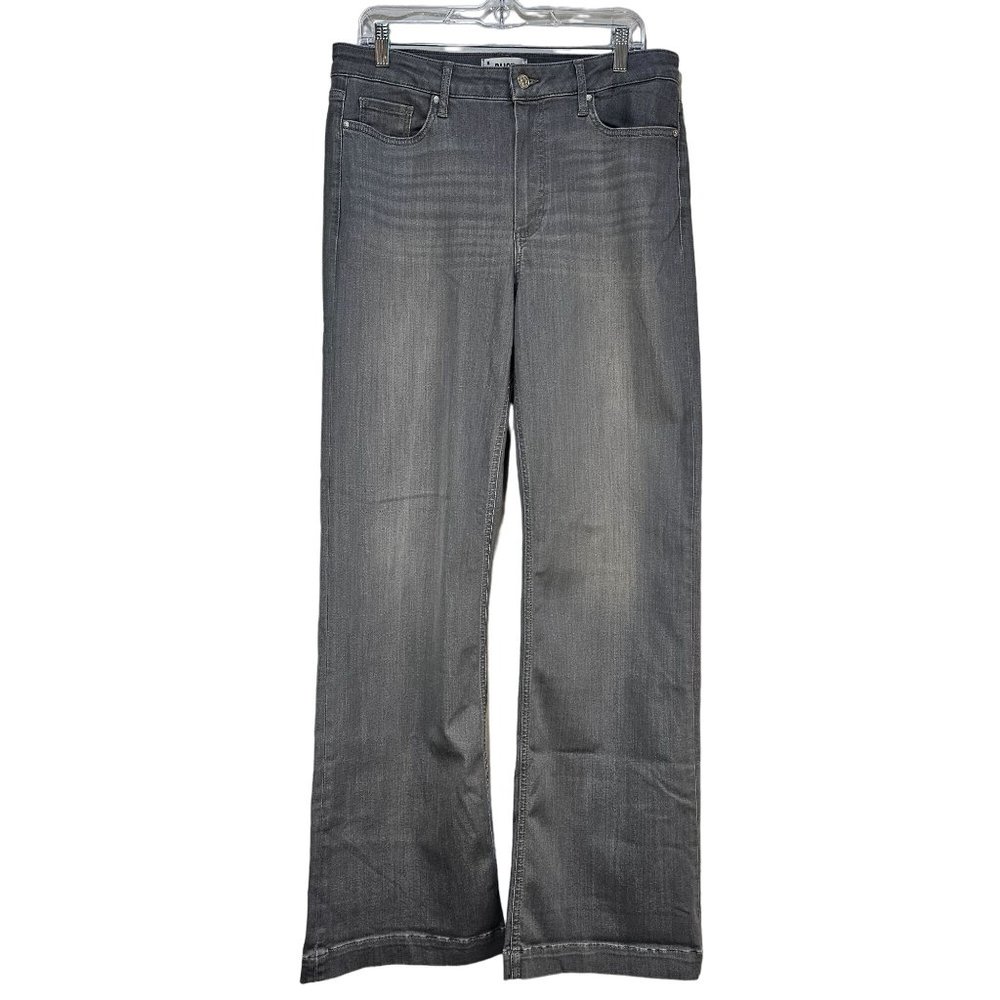 Paige Jeans Woman's Size 32 Gray Slate Leenah Stretch Flare